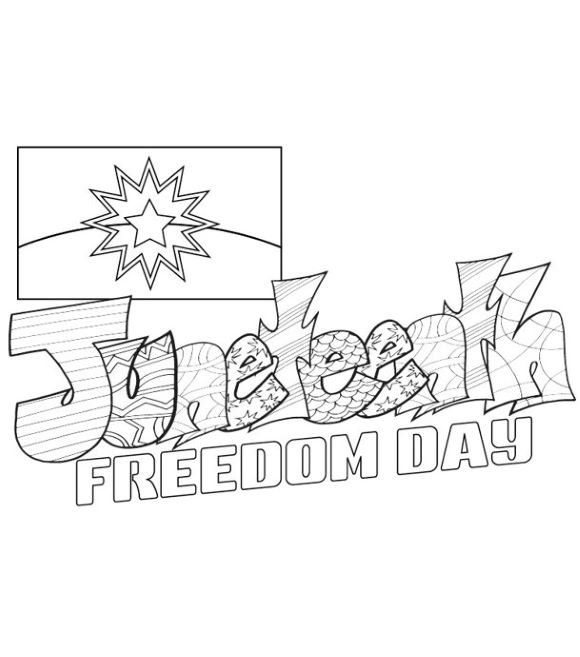 Coloring Contest For Juneteenth Kankakee Community College