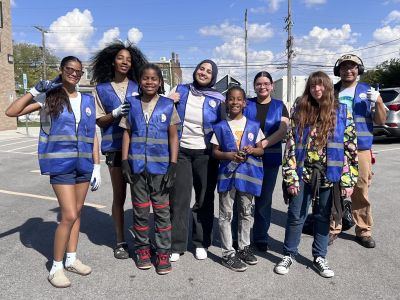 Students at 2026 United Way Day of Action for Earth Day