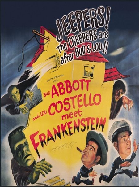 Poster for the 1948 film Abbott and Costello Meet Frankenstein