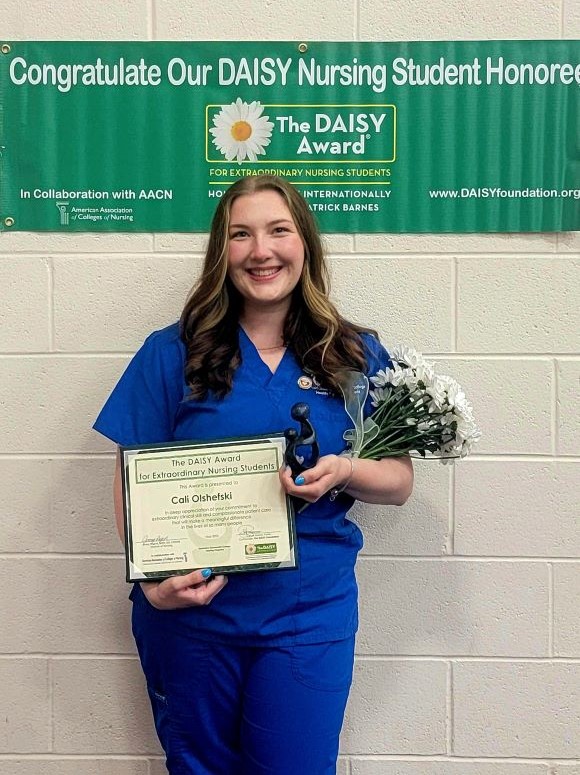 Spring 2025 DAISY Award® recipient Cali Olshefski