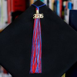 Graduation cap with tassel