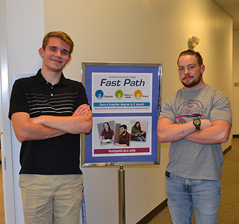 KCC Fast Path students Ben Storm and Mason Conrad