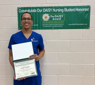 Jordan Vaughn, 2026 KCC graduate and DAISY Award® recipient Jordan Vaughn, 2026 KCC graduate and DAISY Award® recipient