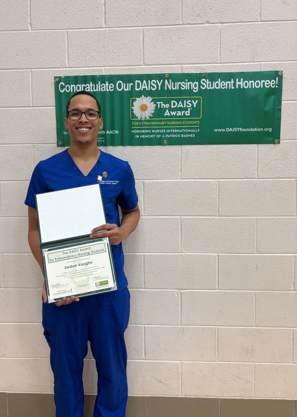 Jordan Vaughn, 2026 KCC graduate and DAISY Award® recipient