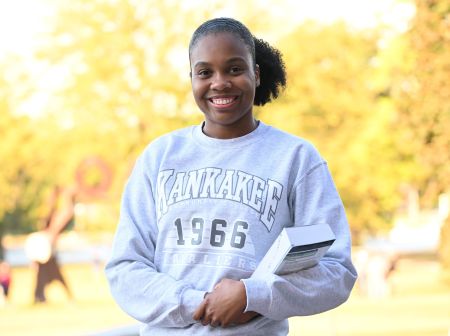 KCC student Mya Eason of Bourbonnais