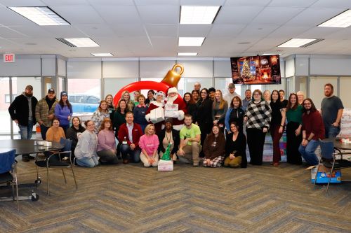 Volunteers at the Police Care Package Project packing party on Dec. 2, 2024