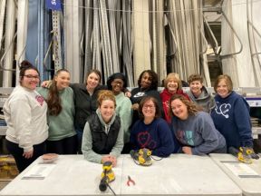 Nursing students and faculty at Sleep in Heavenly Peace event