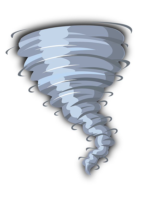 Illustration of a tornado
