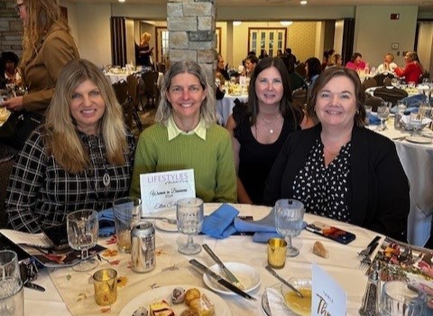 Nancy Schunke, Ellen Schmidt, Kari Nugent and Gina Greene at the "Women in Business" luncheon on August 22, 2024