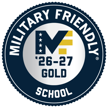 Logo for 2026-2027 Military Friendly® Gold Ranking School Logo for 2026-2027 Military Friendly® Gold Ranking School