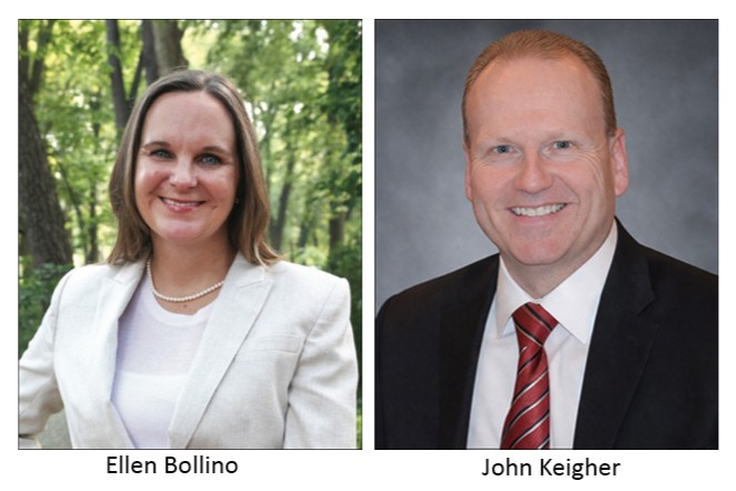 L-R: Ellen Bollino, John Keigher